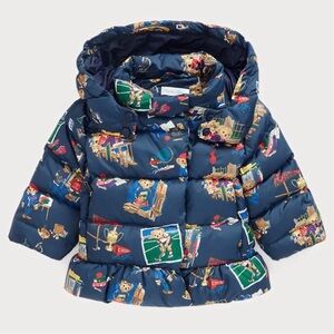 Polo Ralph Lauren Bear Navy Down Jacket 3T
